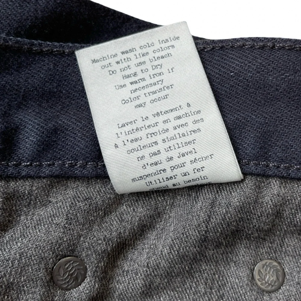 rag & bone Black Frayed Hem Jean Shorts - Picture 11 of 13